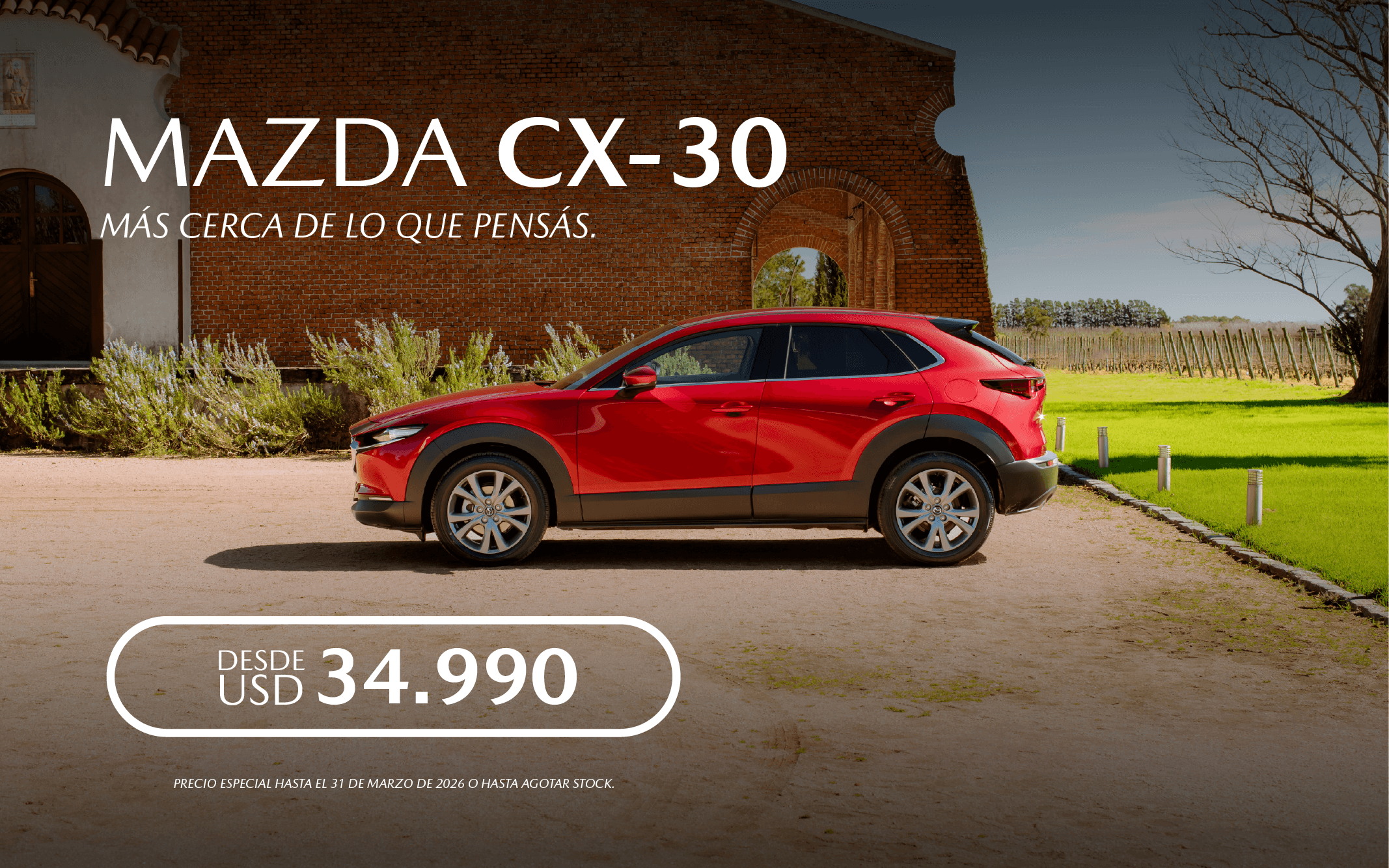 CX 30 NUEVO PRECIO BANNERS POP UP | Mazda Uruguay